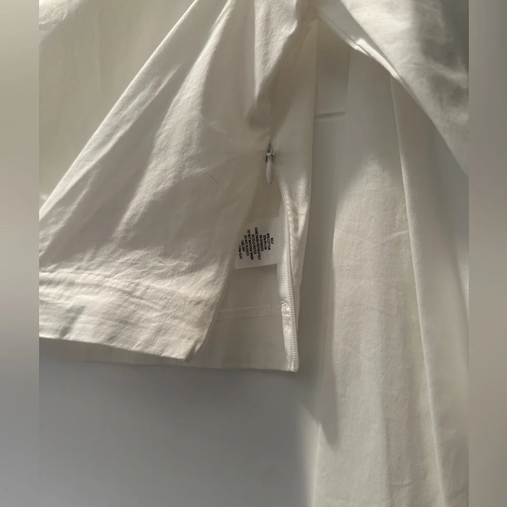 Cotton Candy LA Chic White Wrap Crop Top with Long Cuffed Sleeves Holiday Chic M - Picture 10 of 13